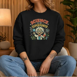 Premium Science Is My Superpower Vintage Sweater