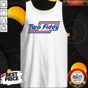 Pretty Two Fiddy 1776 2026 Patriotic USA Independence Day Tank Top