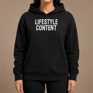 Funny Lifestyle Content Hoodie