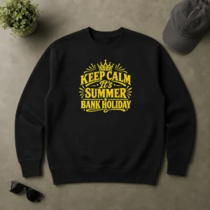 Nice Original Summer Bank Holiday Keep Calm Line Art Sweater