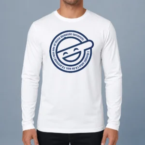 Awesome Ghost In The Shell Laughing Man I Thought What I'D Do Was I'D Pretend I Was One Of Those Domestic Terrorists long sleeve shirt in black with graphic print