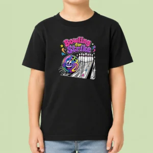 Funny Bowling For Strike Y2K Kids T-Shirt