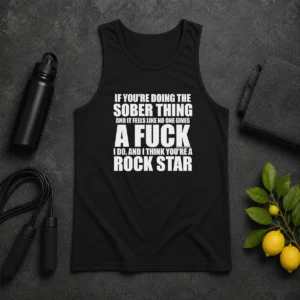 Hot If You'Re Doing The Sober Thing And It Feels Like No One Gives A F Keep The Plug In The Jug I Do Tank Top