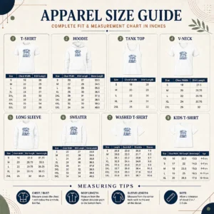 Size chart for Top Nice Labour Day Pride Vintage Y2K Built To Work with measurements in inches and cm