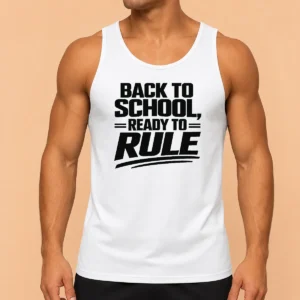 Good Back To School Ready To Rule Line Art For Students Tank Top