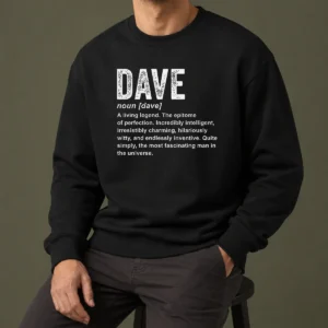 Top Awesome Personalized Definition Funny Dave Geek Sweater