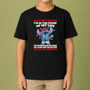 Nice Original Stitch Lilo And Stitch Old Me Oh No I'M In The Prime Of My Life Kids T-Shirt