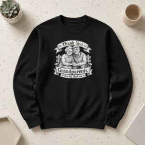 Premium Grandparents Day Gratitude Sketch Family Sweater