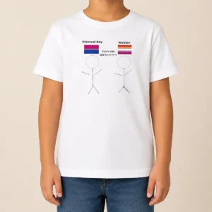 Nice Original Bisexual Boy Lesbian They Are Bff Kids T-Shirt