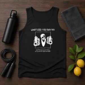 Pretty WD Gaster What Did You Say Disassociating Meme Tank Top