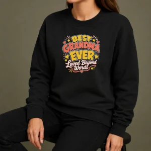 Nice Premium Grandparents Day Best Grandma Ever Cartoon Sweater
