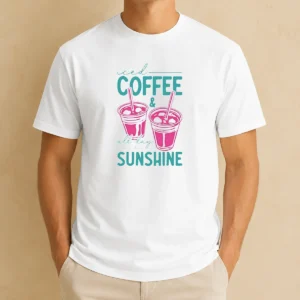 Premium Iced Coffee All Day Sunshine Summer Beach
