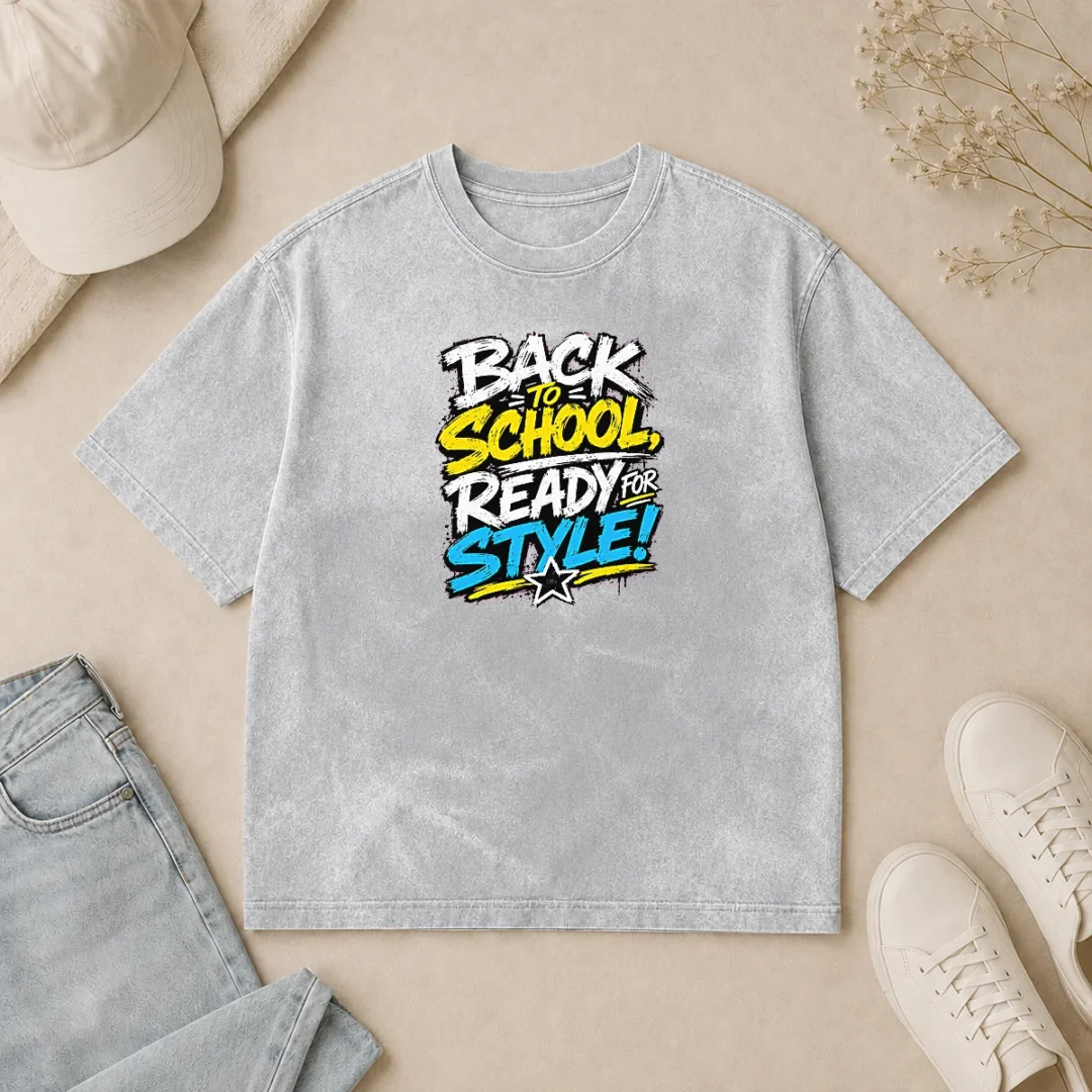Nice Awesome Back To School Ready For Style Streetwear Washed T Shirt Nice Awesome Back To School Ready For Style Streetwear Washed T-Shirt