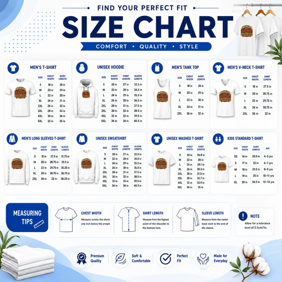 nice-awesome-grandparents-day-western-vintage-pride-size-chart Nice Awesome Grandparents Day Western Vintage Pride Shirt - Image 4