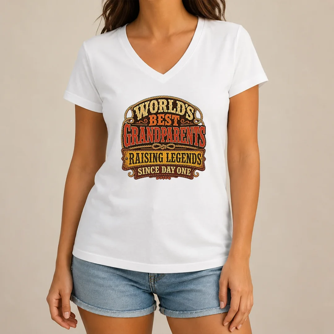 nice-awesome-grandparents-day-western-vintage-pride-v-neck-shirt Nice Awesome Grandparents Day Western Vintage Pride V-Neck Shirt
