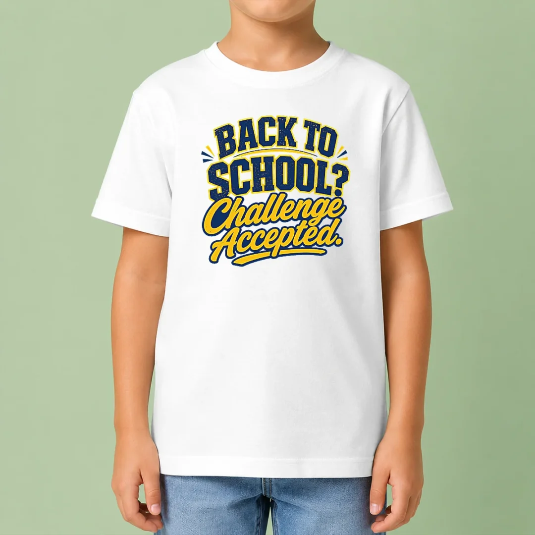nice-back-to-school-challenge-accepted-vector-kids-t-shirt Nice Back To School Challenge Accepted Vector Kids T-Shirt