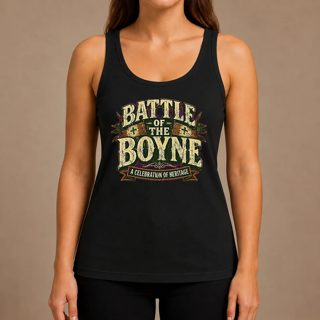 nice-battle-of-the-boyne-heritage-celebration-retro-distressed-tank-top Nice Battle Of The Boyne Heritage Celebration Retro Distressed Tank Top