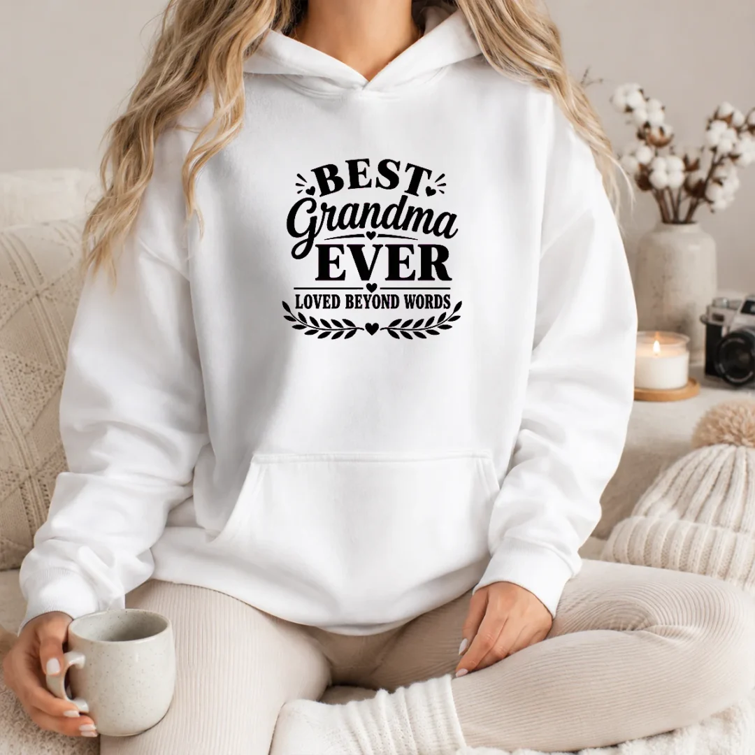 nice-best-grandma-ever-family-celebration-silhouette-hoodie Nice Best Grandma Ever Family Celebration Silhouette Hoodie