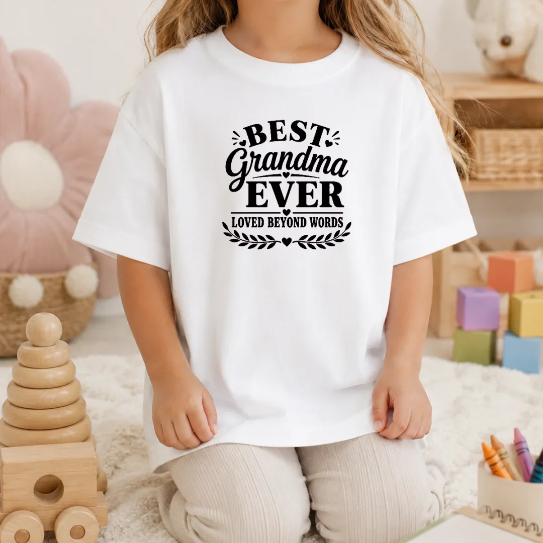 nice-best-grandma-ever-family-celebration-silhouette-kids-t-shirt Nice Best Grandma Ever Family Celebration Silhouette Kids T-Shirt