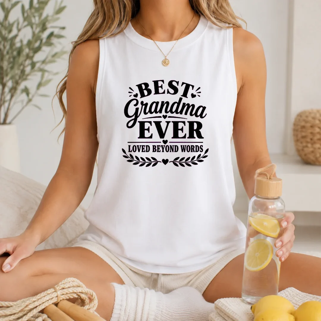 nice-best-grandma-ever-family-celebration-silhouette-tank-top Nice Best Grandma Ever Family Celebration Silhouette Tank Top