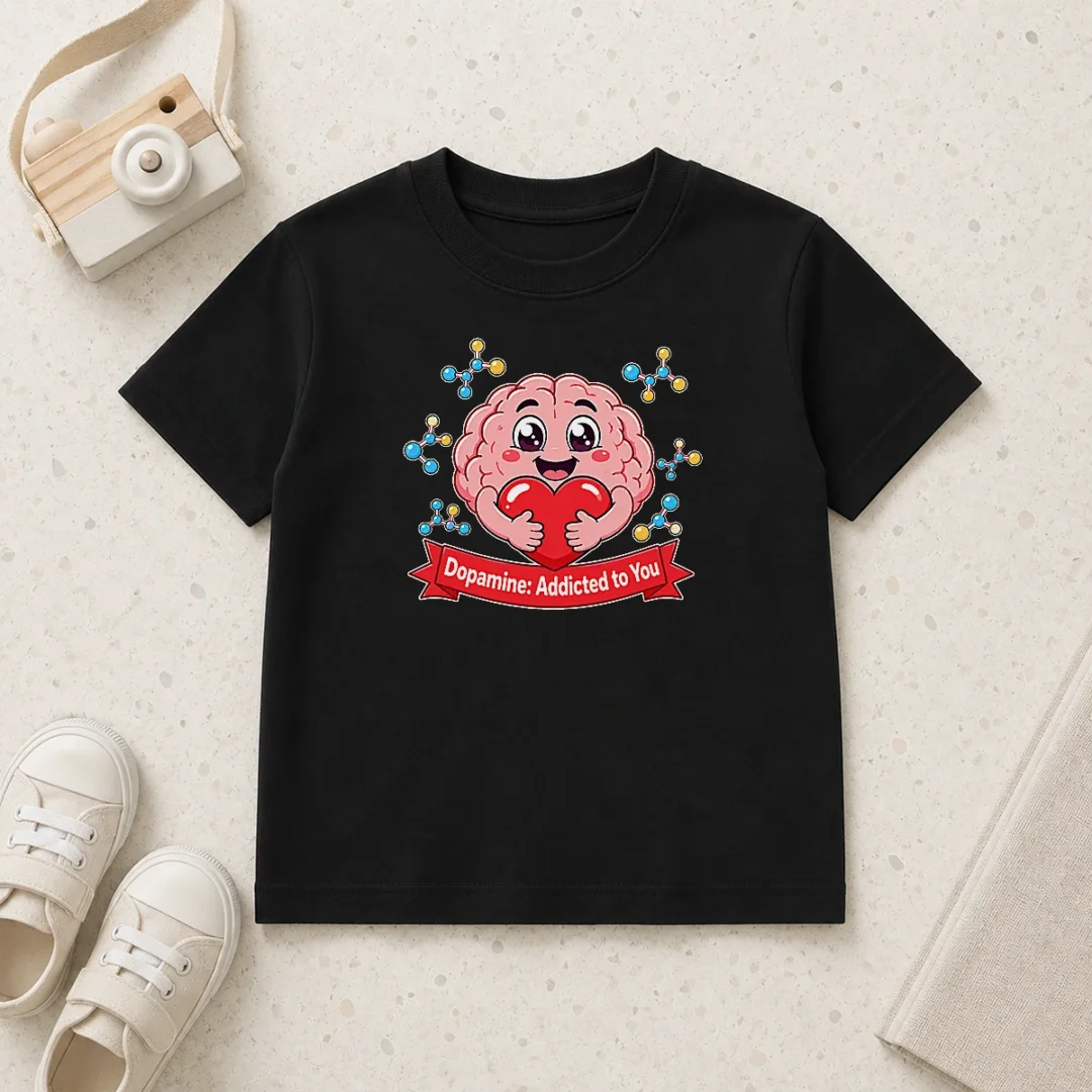 nice-dopamine-addicted-to-you-cute-brain-vector-kids-t-shirt Nice Dopamine Addicted To You Cute Brain Vector Kids T-Shirt