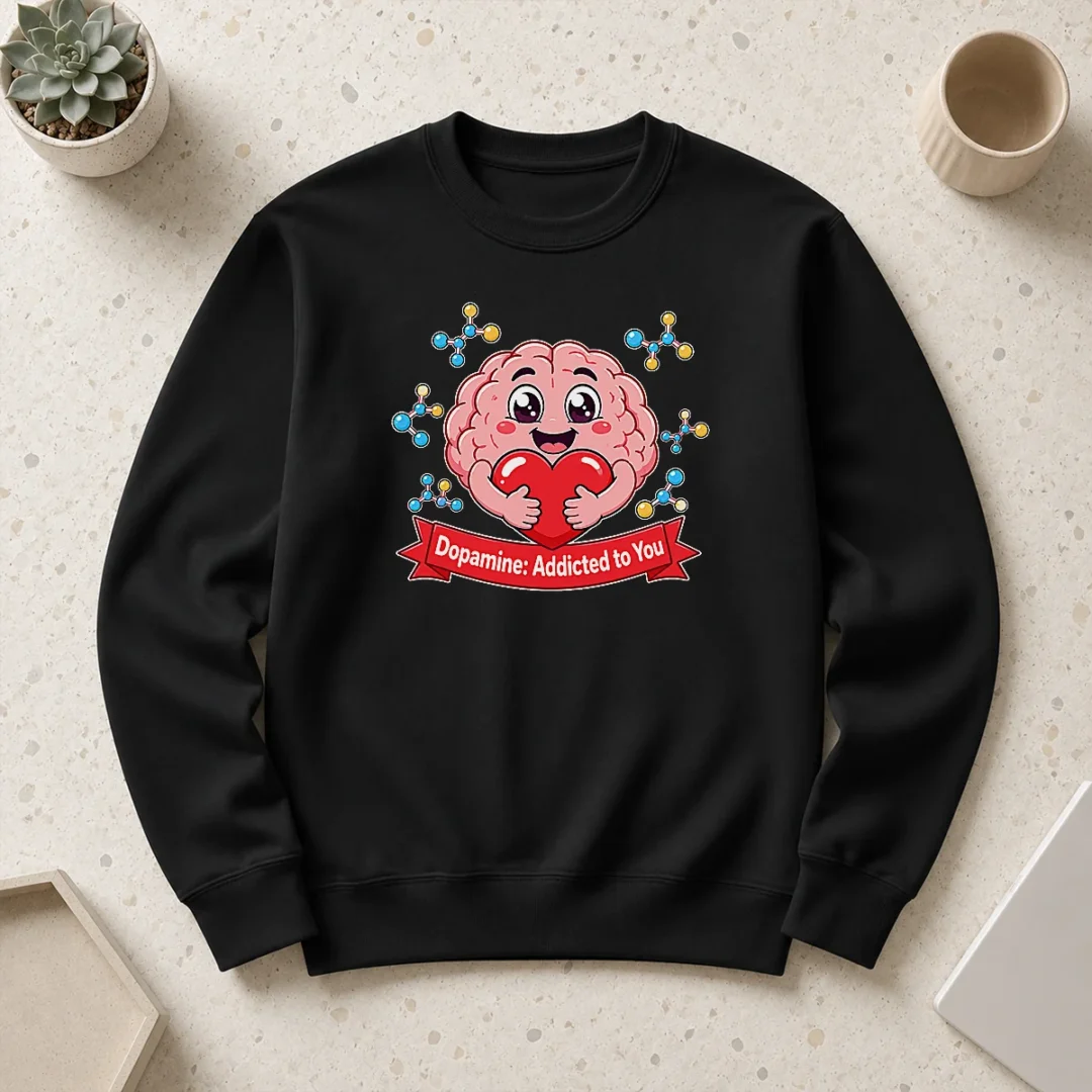 nice-dopamine-addicted-to-you-cute-brain-vector-sweater Nice Dopamine Addicted To You Cute Brain Vector Sweater