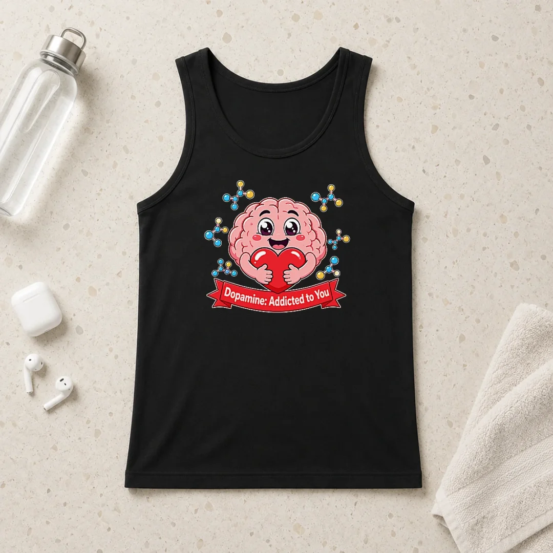 nice-dopamine-addicted-to-you-cute-brain-vector-tank-top Nice Dopamine Addicted To You Cute Brain Vector Tank Top