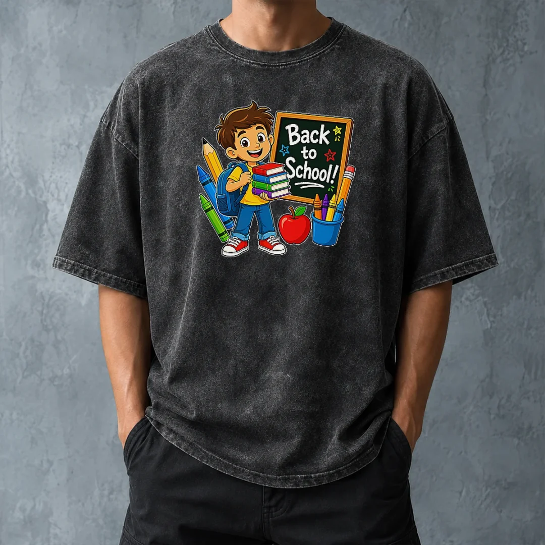 nice-excited-student-back-to-school-vector-washed-t-shirt-washed-tshirt Nice Excited Student Back To School Vector Washed T-Shirt