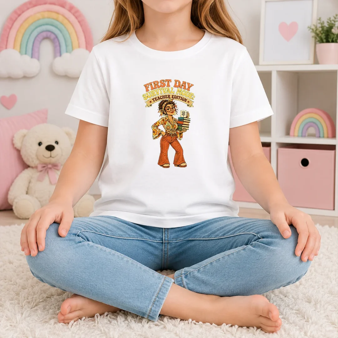 nice-first-day-survival-teacher-vintage-kids-t-shirt-1 Nice First Day Survival Teacher Vintage Kids T-Shirt