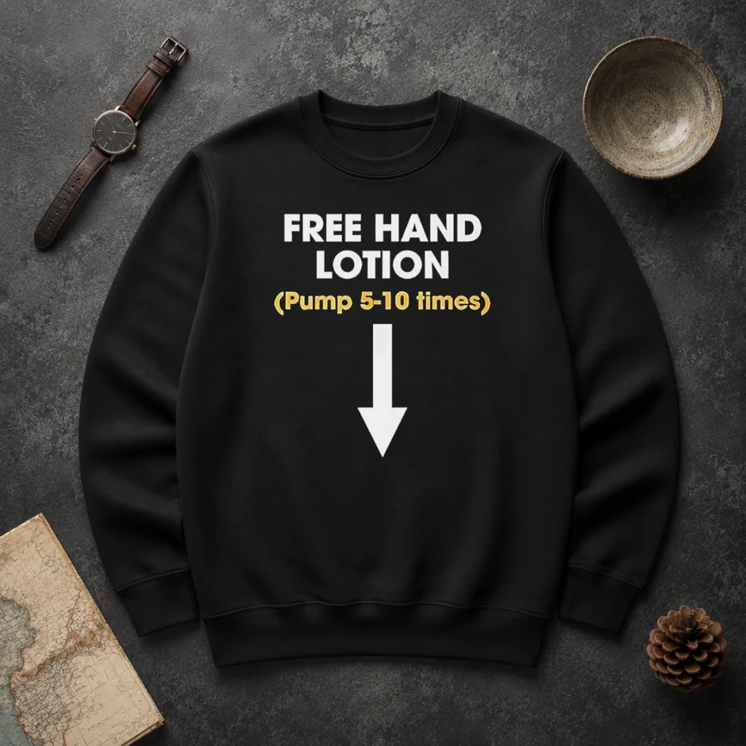 Nice Free Hand Lotion Pump 5 10 Times Sweater Nice Free Hand Lotion Pump 5 10 Times Sweater featuring a cozy knit fabric with a relaxed fit