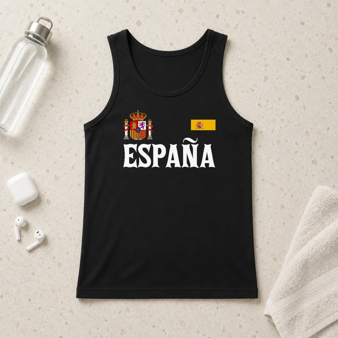 nice-funny-espana-spain-national-heritage-coat-of-arms-tank-top-1 Nice Funny Espana Spain National Heritage Coat Of Arms Tank Top