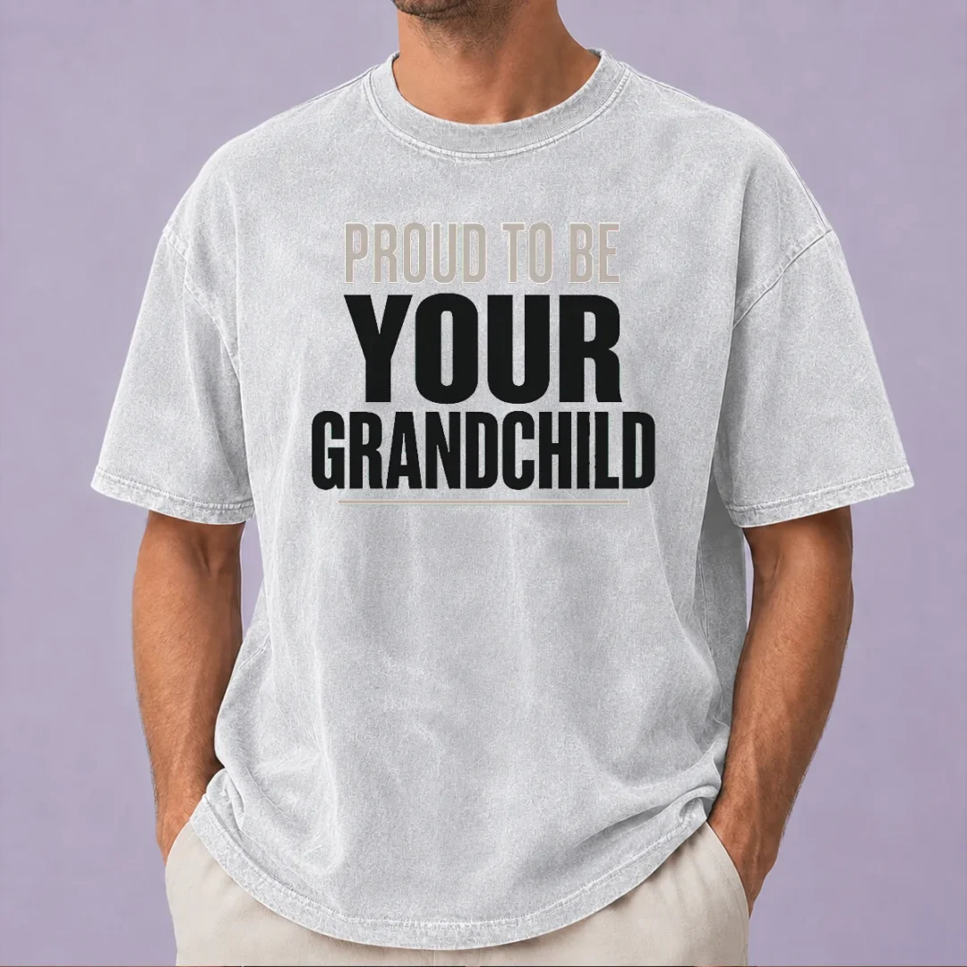 nice-funny-grandparents-day-proud-grandchild-minimalist-washed-t-shirt Nice Funny Grandparents Day Proud Grandchild Minimalist Washed T-Shirt