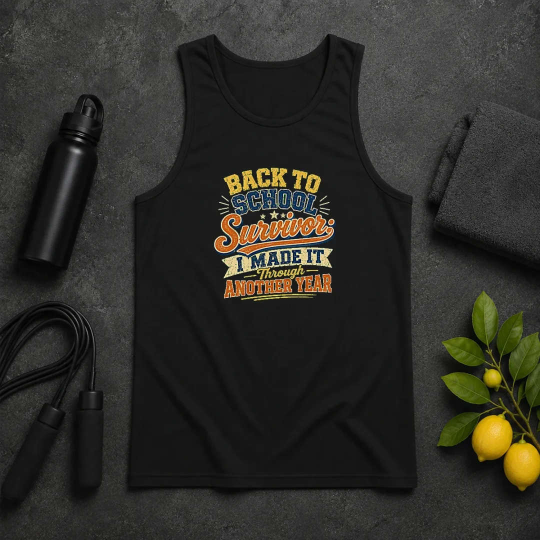 Nice Good Back To School Survivor Vintage For Proud Students Tank Top Nice Good Back To School Survivor Vintage For Proud Students Tank Top