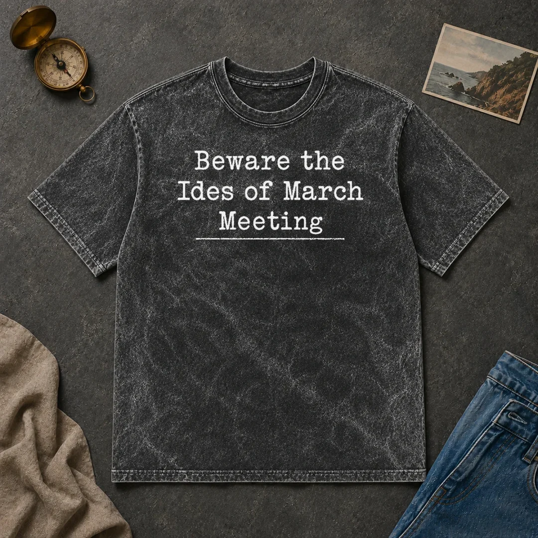 Nice Good Beware The Ides Of March Meeting Washed T Shirt Nice Good Beware The Ides Of March Meeting washed t shirt in soft fabric with a faded vintage look
