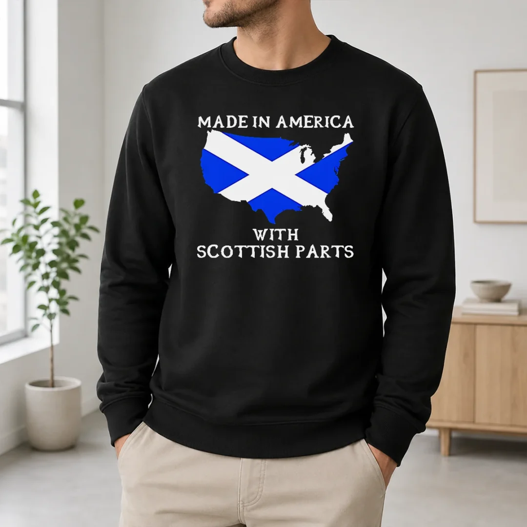 Nice Good Made In America With Scottish Parts United States Of America Scotland Heritage Sweater Nice Good Made In America With Scottish Parts United States Of America Scotland Heritage Sweater