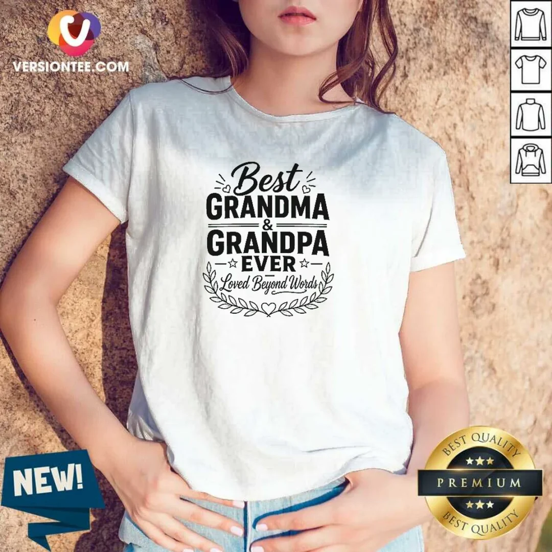 nice-grandparents-day-gratitude-line-art-family-v-neck-shirt Nice Grandparents Day Gratitude Line Art Family V-Neck Shirt