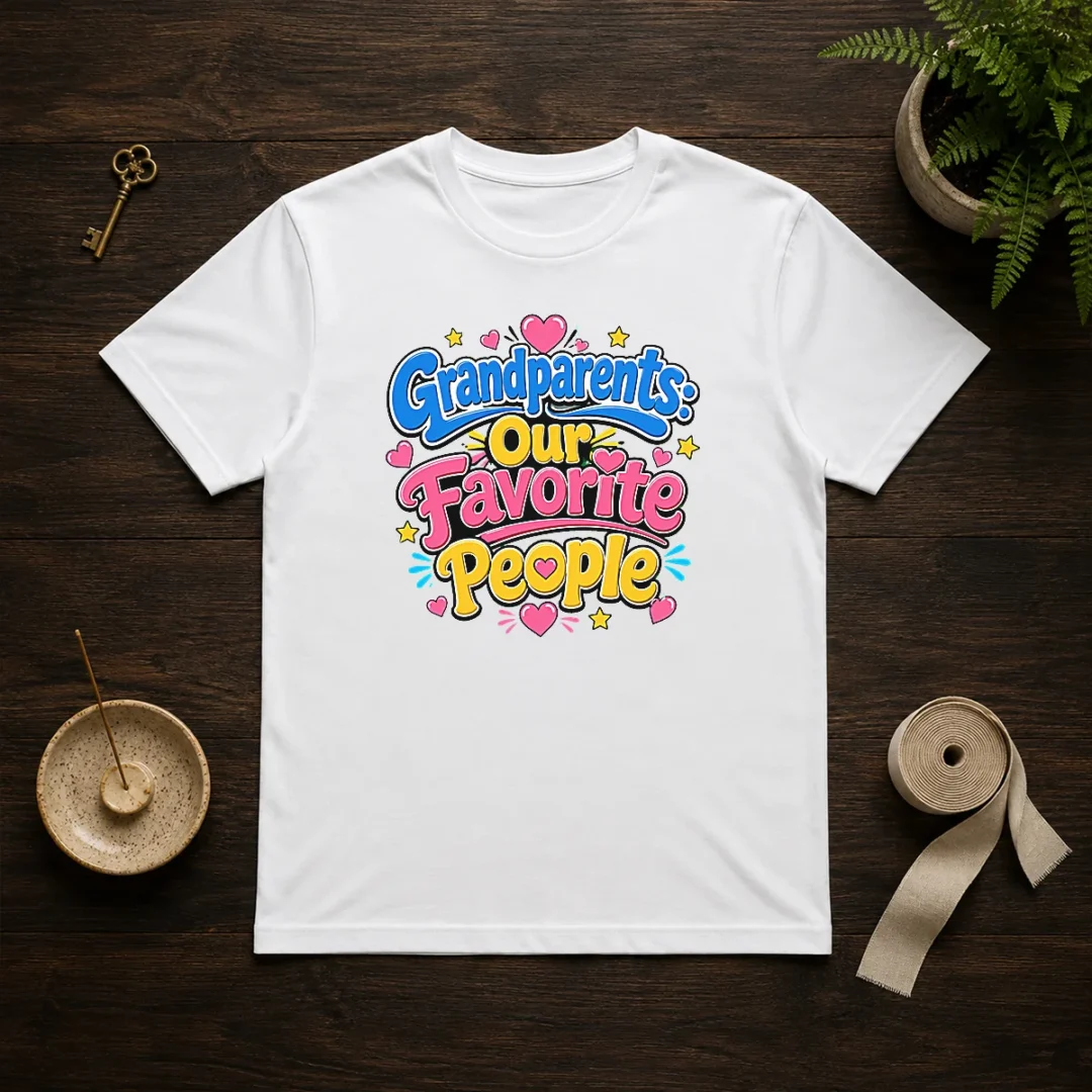nice-grandparents-day-love-cartoon-t-shirt Nice Grandparents Day Love Cartoon