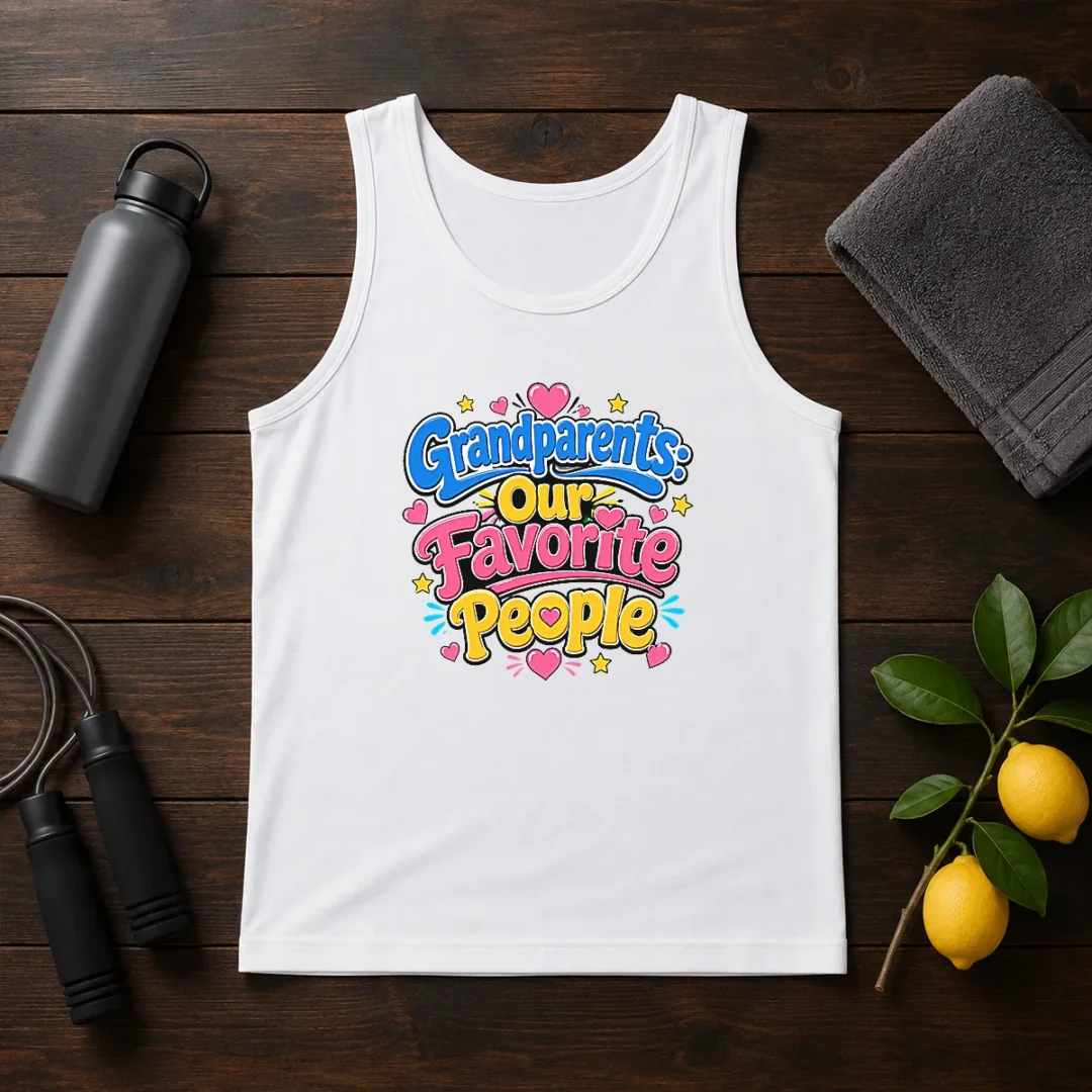 nice-grandparents-day-love-cartoon-tank-top Nice Grandparents Day Love Cartoon Tank Top