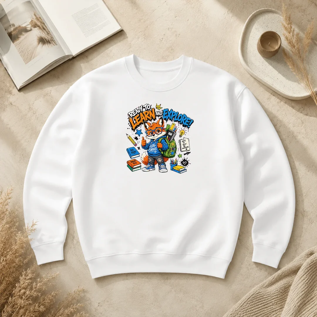 Nice Hot Back To School Fashion Fox Sweater Nice Hot Back To School Fashion Fox Sweater