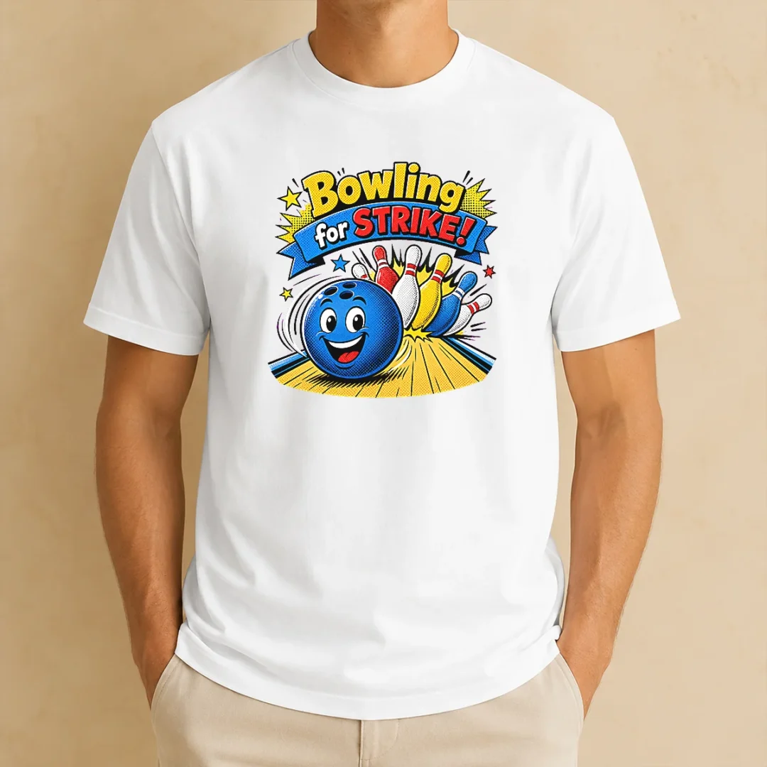 nice-hot-bowling-for-strike-cheerful-pop-art-t-shirt-5 Nice Hot Bowling For Strike Cheerful Pop Art t shirt in classic fit with vibrant graphic print