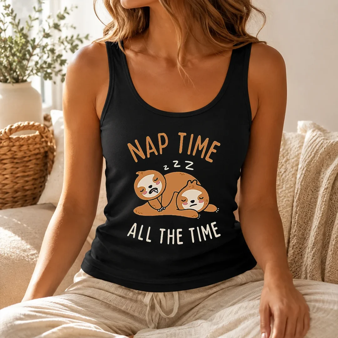 Nice Hot Nap Time All The Time Tank Top Nice Hot Nap Time All The Time Tank Top