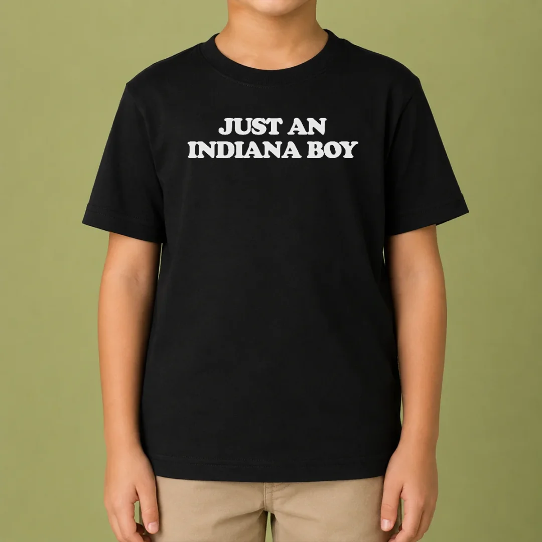 nice-just-an-indiana-boy-hoosier-midwest-home-state-kids-t-shirt Nice Just An Indiana Boy Hoosier Midwest Home State Kids T-Shirt