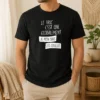Nice Le Truc C'Est Que Globalement Je M'En Bats Les Couilles t shirt in black, front view with bold white text print