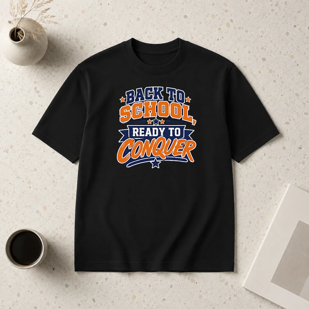 nice-official-back-to-school-ready-to-conquer-vector-for-students-t-shirt Nice Official Back To School Ready To Conquer Vector For Students