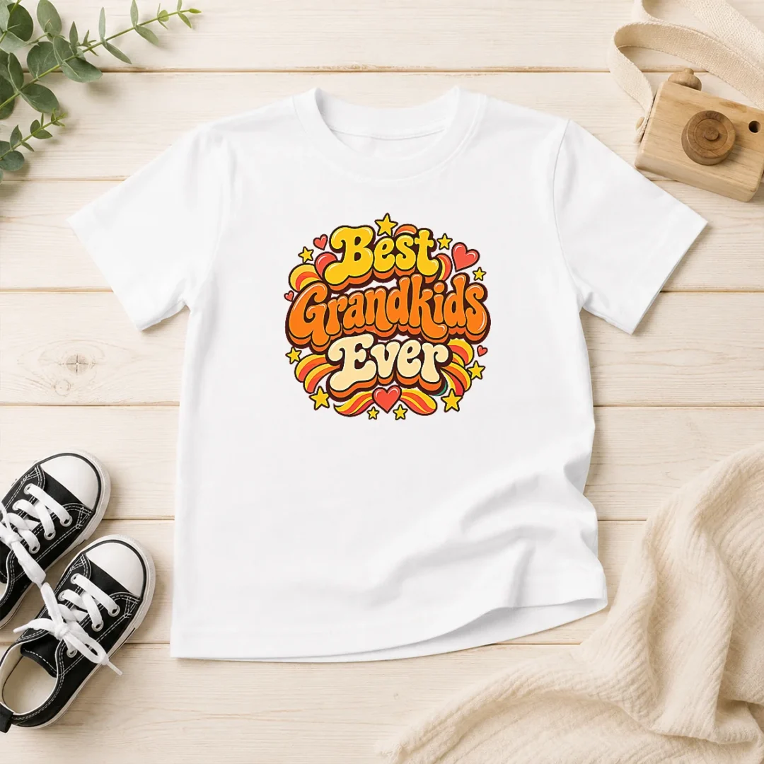 nice-official-best-grandkids-ever-vintage-style-kids-t-shirt Nice Official Best Grandkids Ever Vintage Style Kids T-Shirt