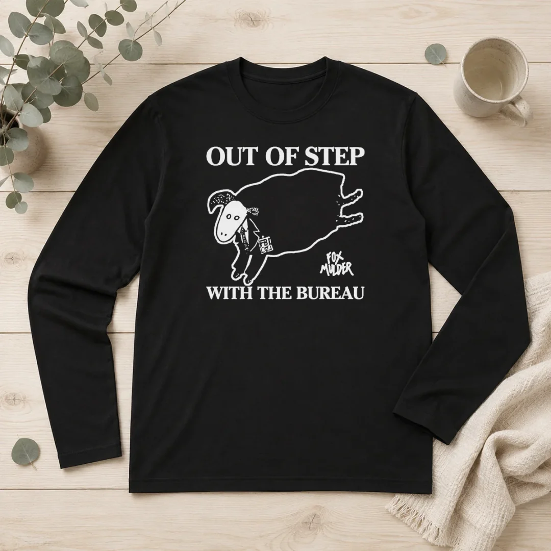 nice-official-fox-mulder-out-of-step-with-the-bureau-long-sleeve-shirt Nice Official Fox Mulder Out Of Step With The Bureau Long Sleeve Shirt
