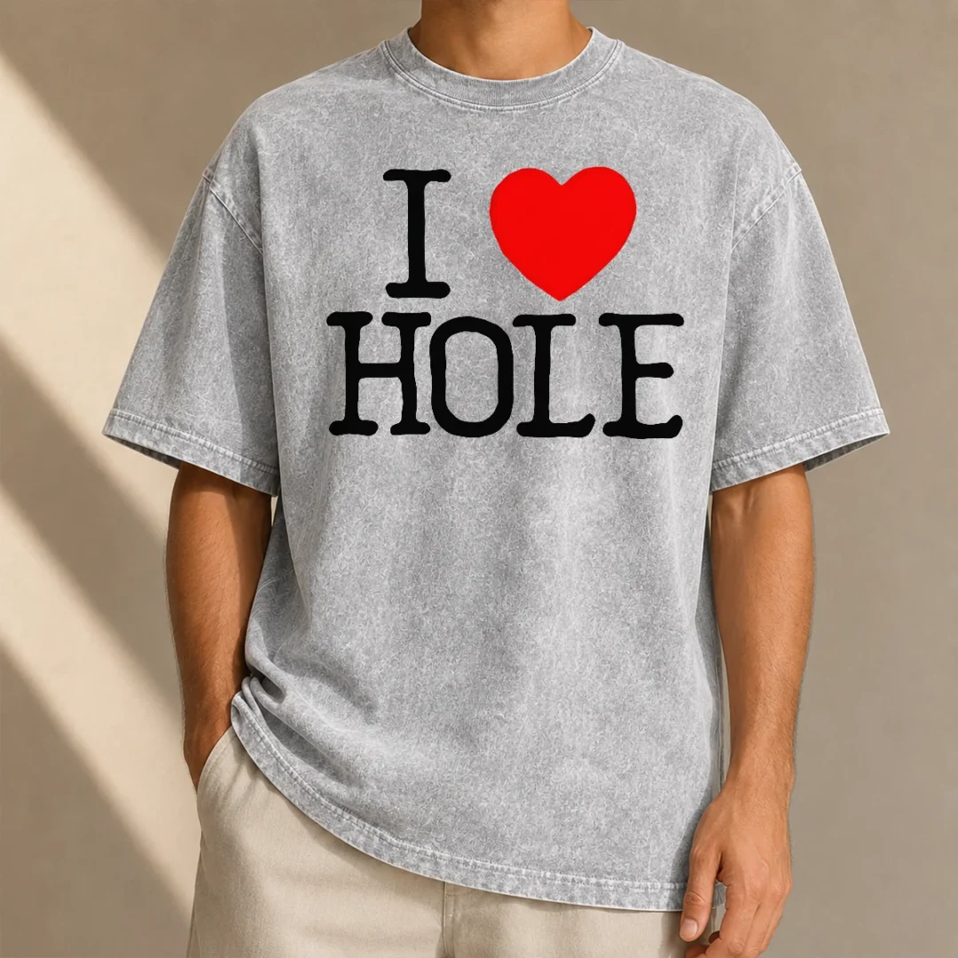 nice-official-i-love-hole-band-logo-alternative-rock-grunge-washed-t-shirt-2 Nice Official I Love Hole Band Logo Alternative Rock Grunge Washed T Shirt in faded black with vintage band graphic