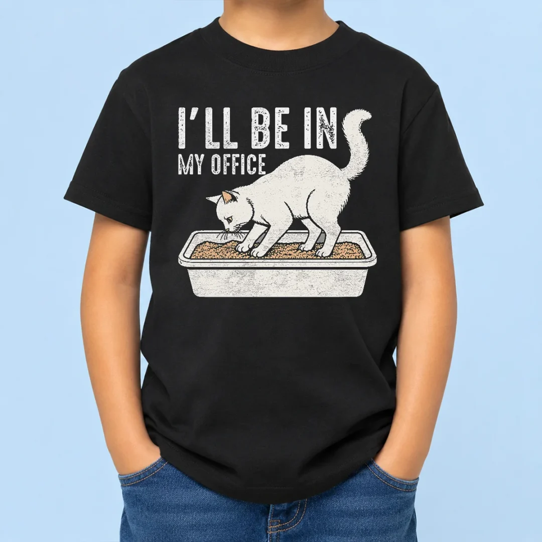 nice-official-i-will-be-in-my-office-funny-cat-meme-litter-box-kids-t-shirt Nice Official I Will Be In My Office Funny Cat Meme Litter Box Kids T-Shirt