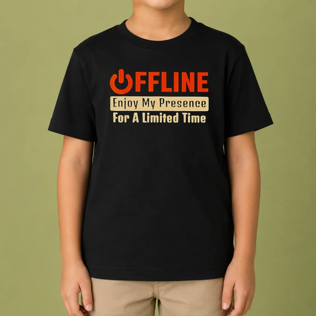nice-offline-enjoy-my-presence-for-limited-a-time-kids-t-shirt Nice Offline Enjoy My Presence For Limited A Time Kids T-Shirt