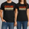 Nice Offline Enjoy My Presence For Limited A Time t shirt in classic fit, short sleeve cotton tee